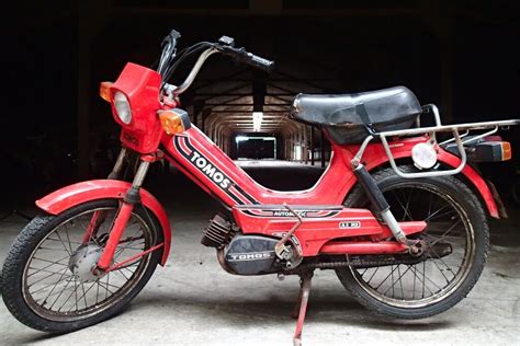 Tomos A3 Ms Red Vintage Classic Moped Scooter Barn Find In