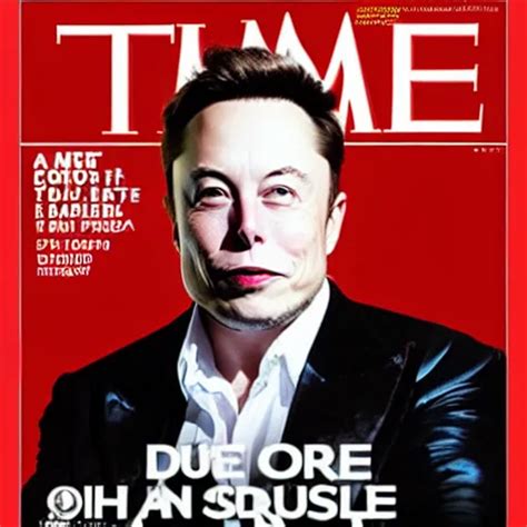 Elon Musk On The Cover Of Time Magazine Dressed As An Stable Diffusion