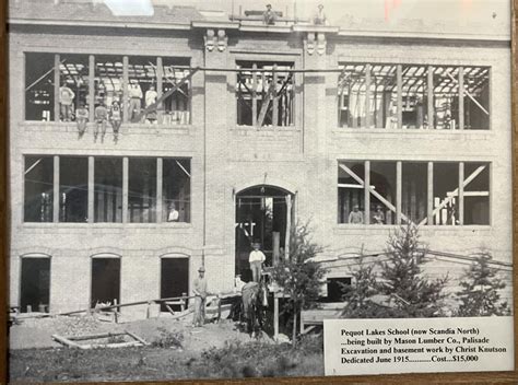 The Pequot Lakes School Under Construction - Pequot Lakes Historical ...