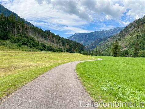 La Ciclabile Delle Dolomiti Di Fiemme E Fassa Italia Con I Bimbi