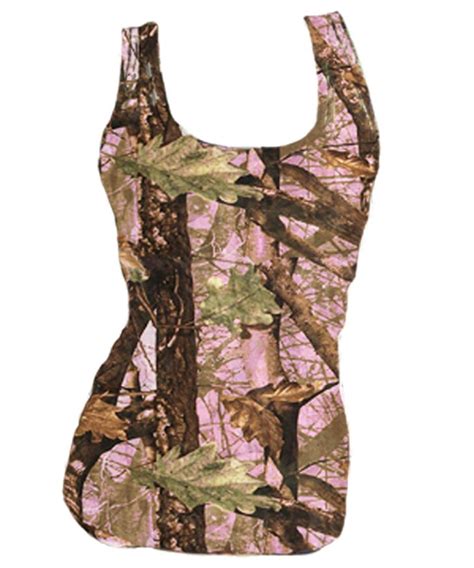 Fitted Huntress Pink Camo Tank Top For Women Camo Tank Tops Camo Outfits Pink Camo