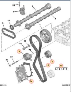 Peugeot 308 2013 2020 Timing Belt Kit Peugeot Parts Direct