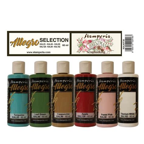 Stamperia Kit Peinture Allegro Couleurs Sweet Winter