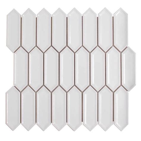 Picket Ceramic Mosaic Wall Tile White Mosaic Wall Tiles Wall Tiles Stone Mosaic Tile