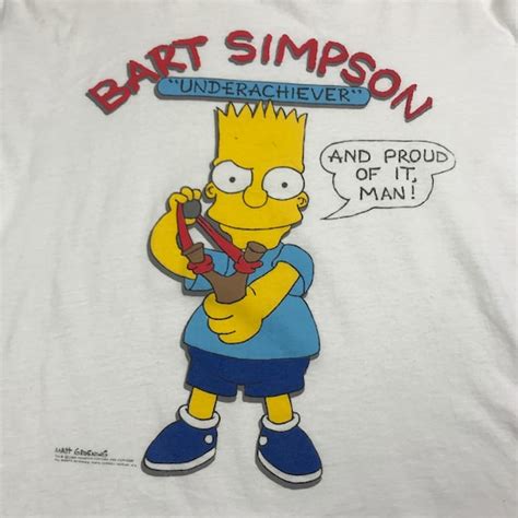 Vintage Bart Simpson "Underachiever" and proud of it,… - Gem