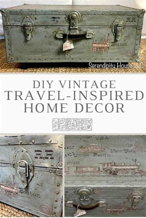 Vintage Travel Decor Ideas Diy Trunk Coffee Table Vintage Travel