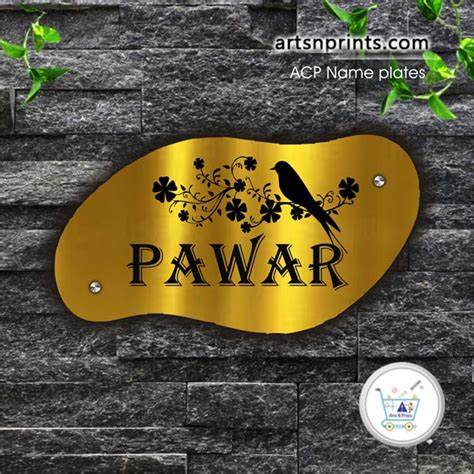 For All Kind Of Customised Acp Printed House Name Plate Visit Now