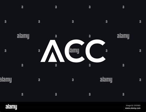 Acc Letter Logo Design Vector Template Abstract Letter Acc Linked Logo