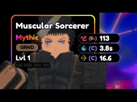 Muscular Sorcerer Full Showcase Anime Defenders Youtube