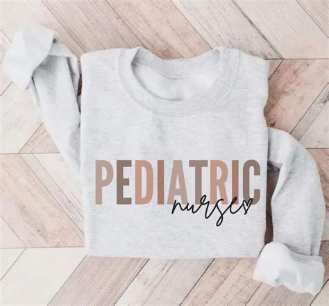 Pediatric Nurse Sweatshirt PEDS Nurse Crewneck PEDS Sweater Etsy