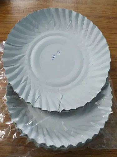 Duplex Board Plain 7 Inch Disposable Paper Plates For Event And Party