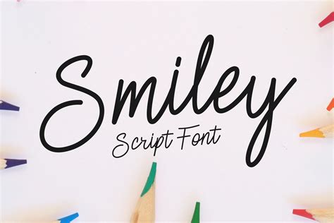 Smiley Font By Windestrian Creative Fabrica Signature Fonts Simple