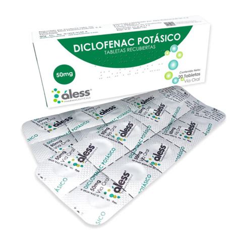 Diclofenac Potásico 50mg Alesspharma