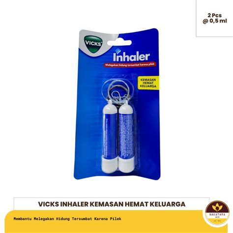 Jual VICKS INHALER MELEGAKAN HIDUNG TERSUMBAT ISI 2 KEMASAN HEMAT