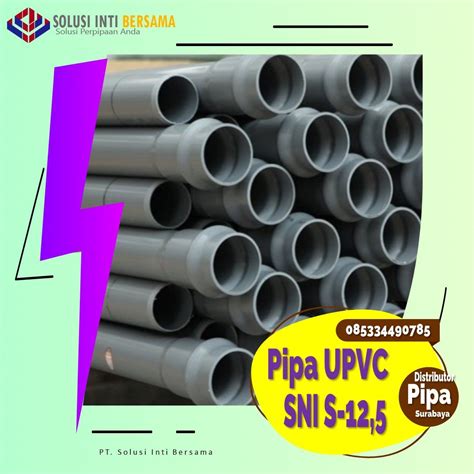 Pipa Pvc Sni S 125 Saluran Air Bersih Pipa Hdpe Ppr Pvc