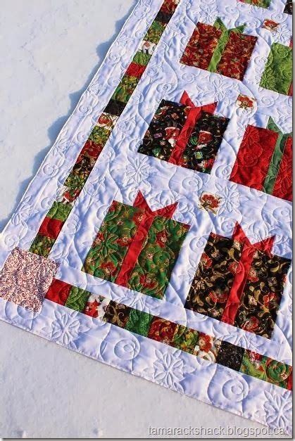 Tamarack Shack Flurry Quilt Christmas Present Quilt Christmas Quilt