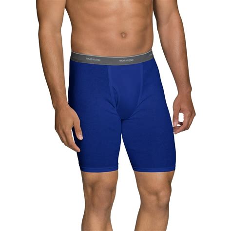 Fruit of the Loom - Fruit of the Loom Men's CoolZone Fly Assorted Long Leg Boxer Briefs ...