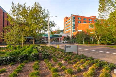 Salem Hospital in Golden Hour Editorial Photography - Image of green ...