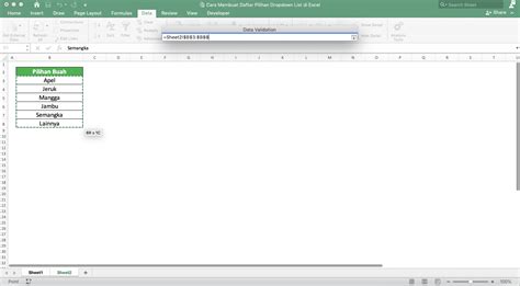 Cara Membuat Daftar Pilihan Dropdown List Di Excel Compute Expert