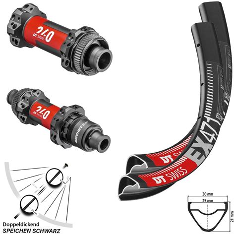 EX 471 DT Swiss Laufradsatz 240 EXP Centerlock Steckachse Straightpull