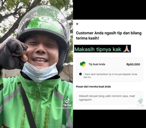 Viral Aksi Driver Ojol Temani Costumer Healing Jalan Jalan Ke Taman