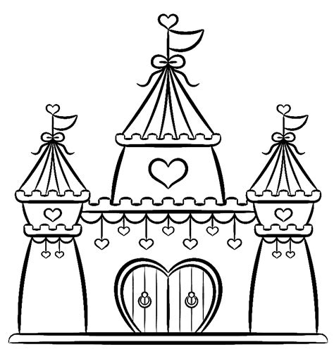 Cinderella Castle Coloring Page