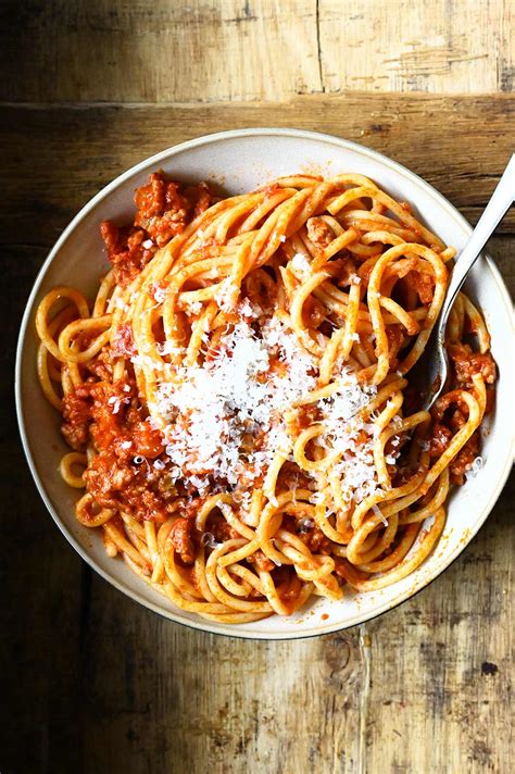 The Best Spicy Spaghetti Bolognese Serving Dumplings