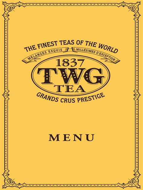 TWG Tea Menu | PDF | Salad | Foods