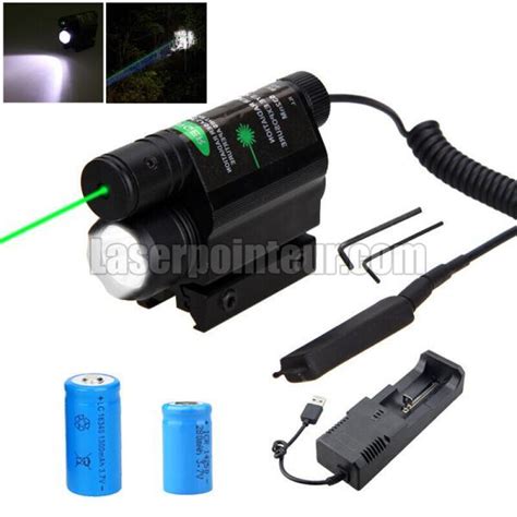 Viseur Laser R Glable Et Longue Port E Avec Lampe De Poche Tactique