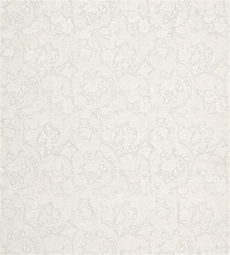 Pure Bachelors Button Embroidery Fabric In Grey Blue By Morris Co