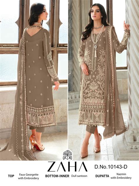 Zaha Gulaal Vol 2 Georgette Pakistani Suits Catalog The Ethnic World