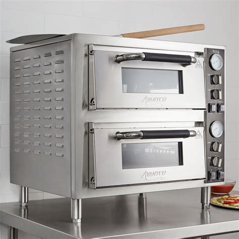 Avantco Dpo Dd Double Deck Countertop Pizza Oven With Two