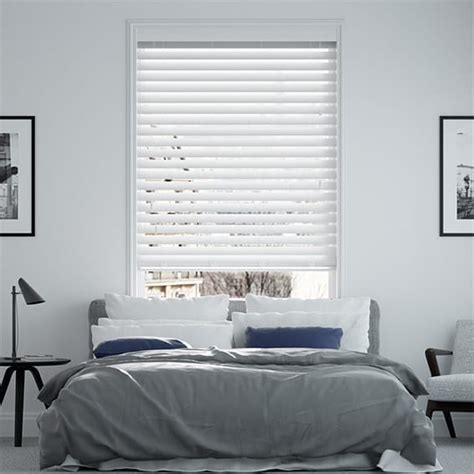 Next Day Pristine White Timber Style Venetian Blind Mm Slat