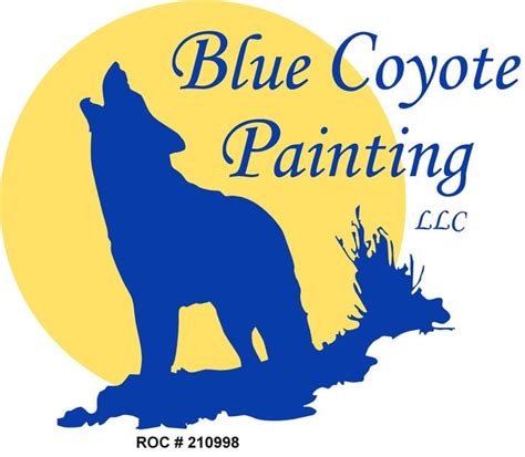 Blue Coyote Painting