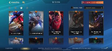 Conta várias skins lendárias League of Legends Wild Rift