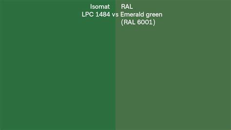 Isomat Lpc 1484 Vs Emerald Green Ral 6001 Side By Side Comparison