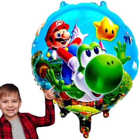 Balon Foliowy Super Mario Bros Cm Galaxy Przyj Cia I Okazje W