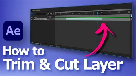 After Effects How To Trim Layer In Timeline With Shortcuts Youtube