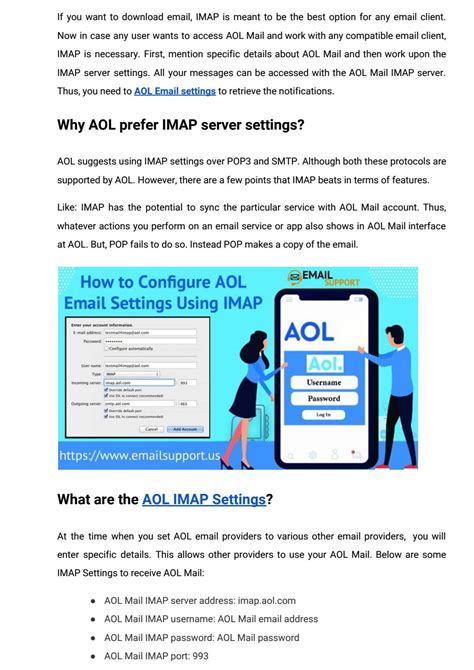 How To Configure Aol Email Settings Using Imap By Daniel Smith Issuu