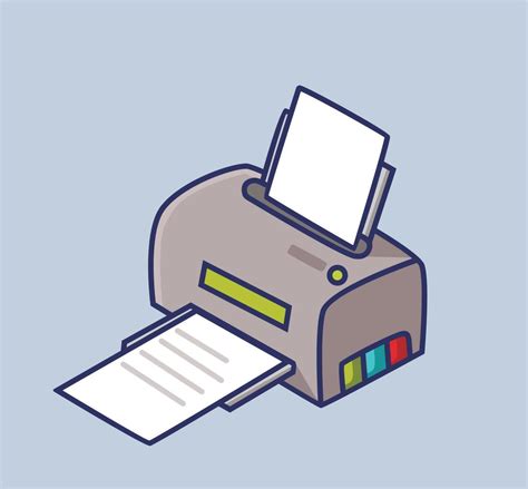 Cute Printer For Office Vector 11466573 Vector Art At Vecteezy