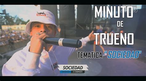 Minuto De Trueno Vs Cacha Tem Tica Sociedad Fms Jornada Youtube