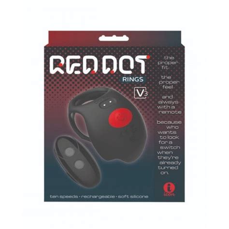 Red Dot Rings V Vibrating Cock And Ball Ring With Remote Sex Toy HotMovies