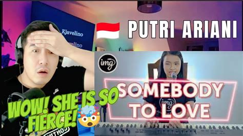 REACTION Putri Ariani SOMEBODY TO LOVE QUEEN COVER BY PUTRI