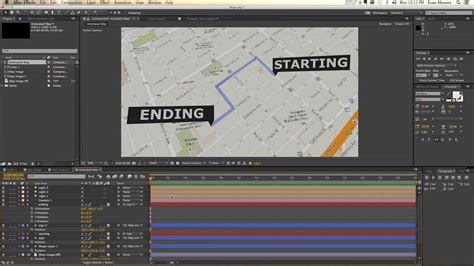 After Effects Tutorial Animated Map Youtube