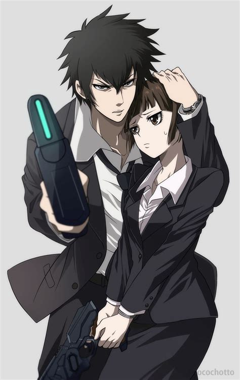 Kougami Shinya Tsunemori Akane Psycho Pass Psycho Akane Kogami Hd