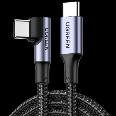 UGREEN USB C Til Vinklet USB C Kabel PD 100W 5A 1m Teknikdele Dk