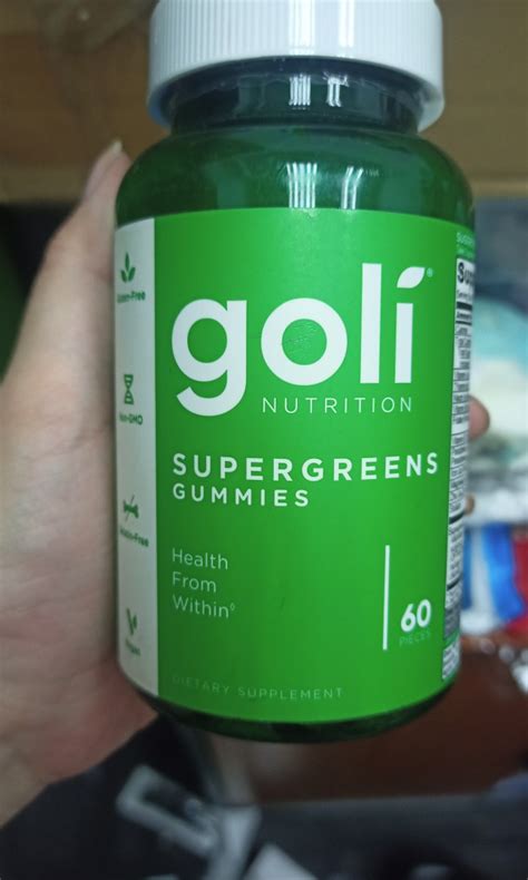 Goli Supergreens Gummies 60s Health Nutrition Medical Supplies