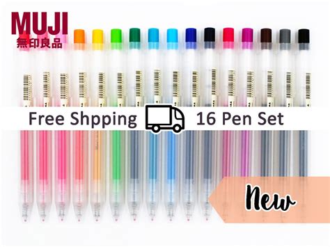 Canetas Retr Teis De Tinta Gel Muji Mm Nova Vers O Conjunto De