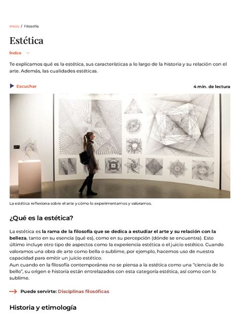 Estética Etimologia - Etimología y cualidades de la estética | PDF | Estética | Belleza