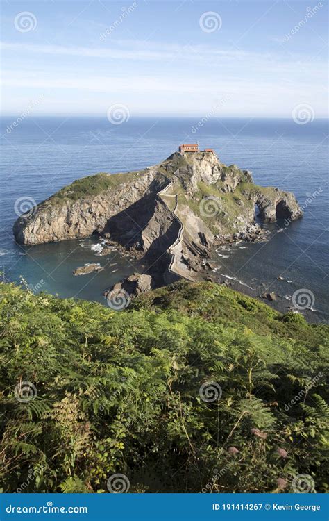 San Juan De Gaztelugatxe Island Basque Country Stock Image Image Of